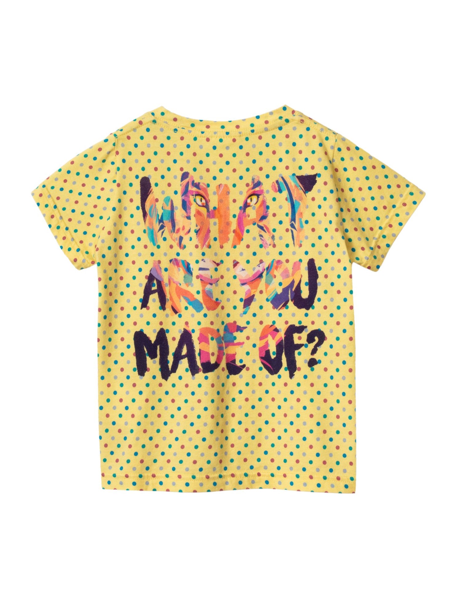T-Shirt | Yellow Tiger Polka Dots